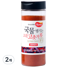 햇님마을 국물땡기는 국산 고운 고춧가루 보통매운맛, 120g, 2개