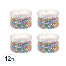 블루마토 원통 케이스 컬러 클립1 28mm, 500개, 12개