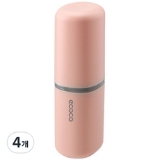 LIFE TOTEM 牙刷牙膏盒, 4個, 粉色