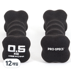 프로스펙스 네오프렌 아령, 0.5kg, 12개