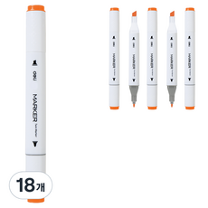 deLi 得力 三角雙頭麥克筆 22 70803A, 1色, 18個