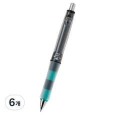 파이롯트 닥터그립 플레이보더 샤프 블랙 + 민트그린, 6개, 0.5mm