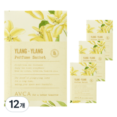 AVCA 香氛袋 衣櫃芳香劑 正裝, 12個, 20g, 依蘭