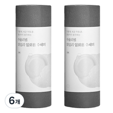 아울리빙 데일리 일회용 수세미 60p, 6개