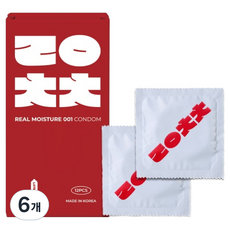 리얼촉촉 001 콘돔, 12개입, 6개