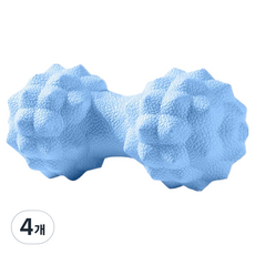 리와일딩 다이아몬드 땅콩 마사지볼 140 x 60 x 60 mm, 4개, 블루