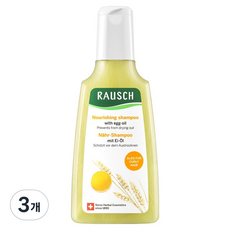 라우쉬 에그 오일 너리싱 샴푸, 200ml, 3개