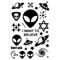 Witch's Nail 擬真身體紋身, WBC_013, 3個