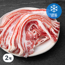 왕고기 미국산 소삼겹양지 불고기용 0.2cm (냉동), 3kg, 2개