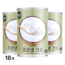 코코리듬 코코넛 크림, 18개, 400ml