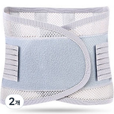 소소마켓 메쉬원단 허리보호대 그레이, 2개