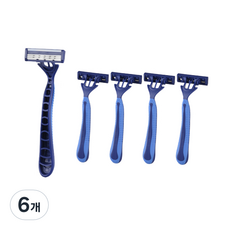 CITONIC營業用3層一次性刮鬍刀 藍色, 5件, 6個