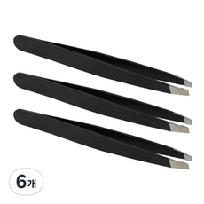 精密鑷子, 啞光黑, 6個