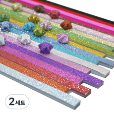 微笑活動雙面星星摺紙多功能紙 閃亮色彩 360張組, 2套, 18 種顏色