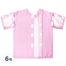 Pyunlian 女性用魔鬼氈病患服上衣 粉紅色 L, 6個