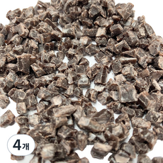 YSSCOMPANY 아크릴규사 데코덴 파츠 크런치 슬라임 재료 500g, 4개, 초코