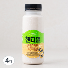 풀무원녹즙 핸디밀 리얼그레인 프로틴플랜 주스, 190ml, 4개