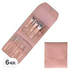 킹스로드 손톱깎이 12종 세트, 6세트, 핑크