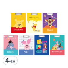 迪士尼維尼板夾7件組, 混合色, 4套