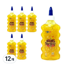 종이나라 머메이드 슬라임 액체풀, 12개, 노랑