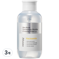 제이엠솔루션 스킨 부스트 나이아신아마이드 미셀라 클렌징 워터 1.5, 500ml, 3개