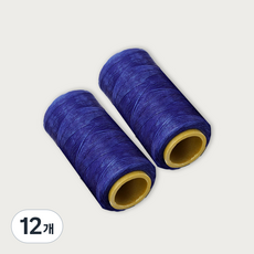가죽공예 왁스실 초사용 1mm x 220m, 블루, 12개