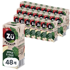 주프리미엄 착즙 사과케일주스, 48개, 200ml