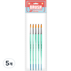 Awesome Painting 水彩壓克力兩用圓頭筆 ROUND 5入, 12號, 5個