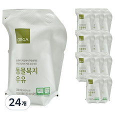 ORGA WHOLE FOODS 動物福利牛奶, 200ml, 24包