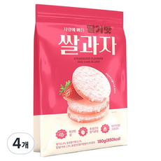 사랑에 빠진 딸기맛 쌀과자, 4개, 180g