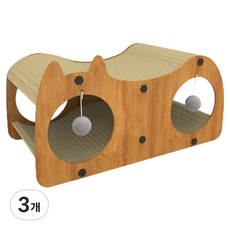 둥둥펫 식빵굽는 고양이 스크래쳐 숨숨집, 혼합색상, 3개