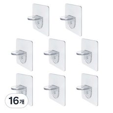 Winprice 自黏式層板托 一般型, 16個, 透明