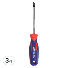 WORKPRO 十字電工螺絲起子 ph2 x 100 mm WP221029, 3個
