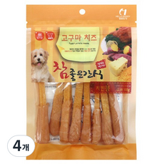 헬로도기 강아지 고구마치즈 육포 간식, 치킨봉, 100g, 4개