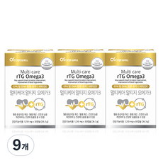 로니웰 멀티케어 알티지 오메가3, 30정, 9개