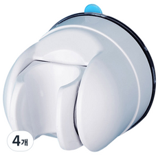 deHUb 角度可調式蓮蓬頭掛架 60R, 白色, 4個