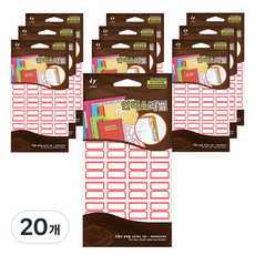 레이테크 인덱스 라벨 견출지 20-G101 22.5 x 23 mm, R 적색, 16개입, 20개