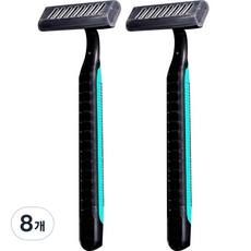 Blue Market 酒店一次性剃須刀黑色, 8個, 1入