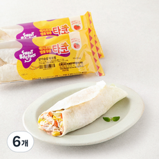 스윗밸런스 닭가슴살 타코랩, 105g, 6개
