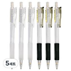 포포팬시 제피트 투명 샤프 2종 x 3p 세트, 5세트, 0.5mm