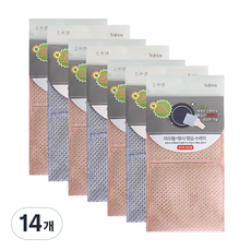 소프렌 장갑형 아크릴 망사수세미 랜덤발송, 14개