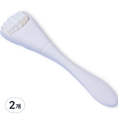 Better Byze矽膠刮板臉部身體按摩刮痧滾輪, 01白色, 2個