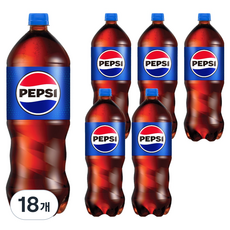펩시 콜라 탄산음료, 2L, 18개