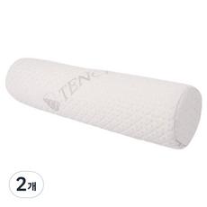 HOMESOME 記憶泡棉圓形頸椎枕, 白色, 2個