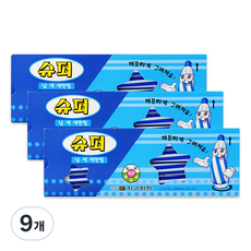 地球化學 超級色鉛筆 單色 藍色 12p, 9個, 1色