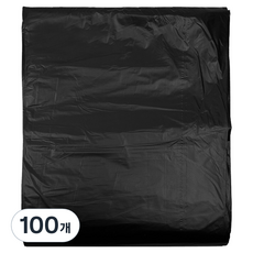 월드크린 분리수거 배접 비닐봉투 검정, 40L, 100개