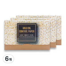 SHE'S LINE 金粉吸油麵紙, 100入, 6個