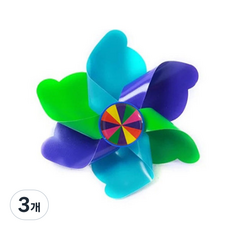 마크마크 아동용 킥보드 바람개비 액세서리 소품, 블루, 3개