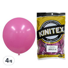파티클럽 레트로 풍선 50p, 피치, 4개