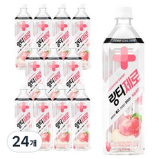 링티 링티제로 복숭아맛, 1L, 24개